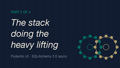 FastAPI gets the credit. Pydantic v2 and SQLAlchemy 2.0 do the heavy lifting.