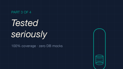 Don't mock your database in tests.