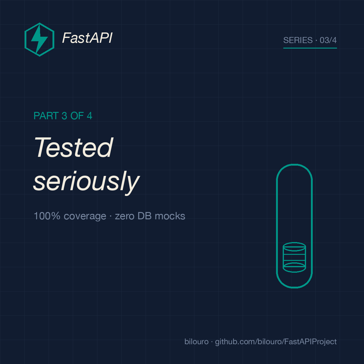 Don't mock your database in tests.