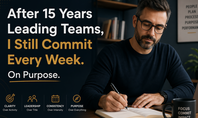 After 15 years leading teams, I still commit every week. On purpose.