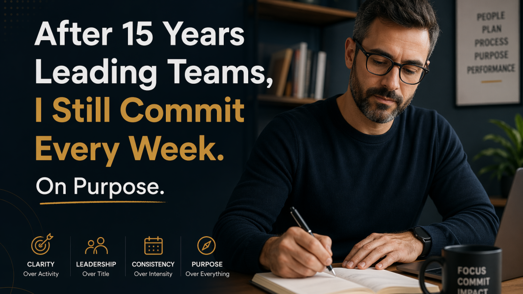 After 15 years leading teams, I still commit every week. On purpose.